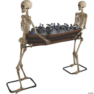poseable skeletons carrying coffin halloween decoration~pc72105