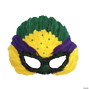 mardi gras feather mask~ti54