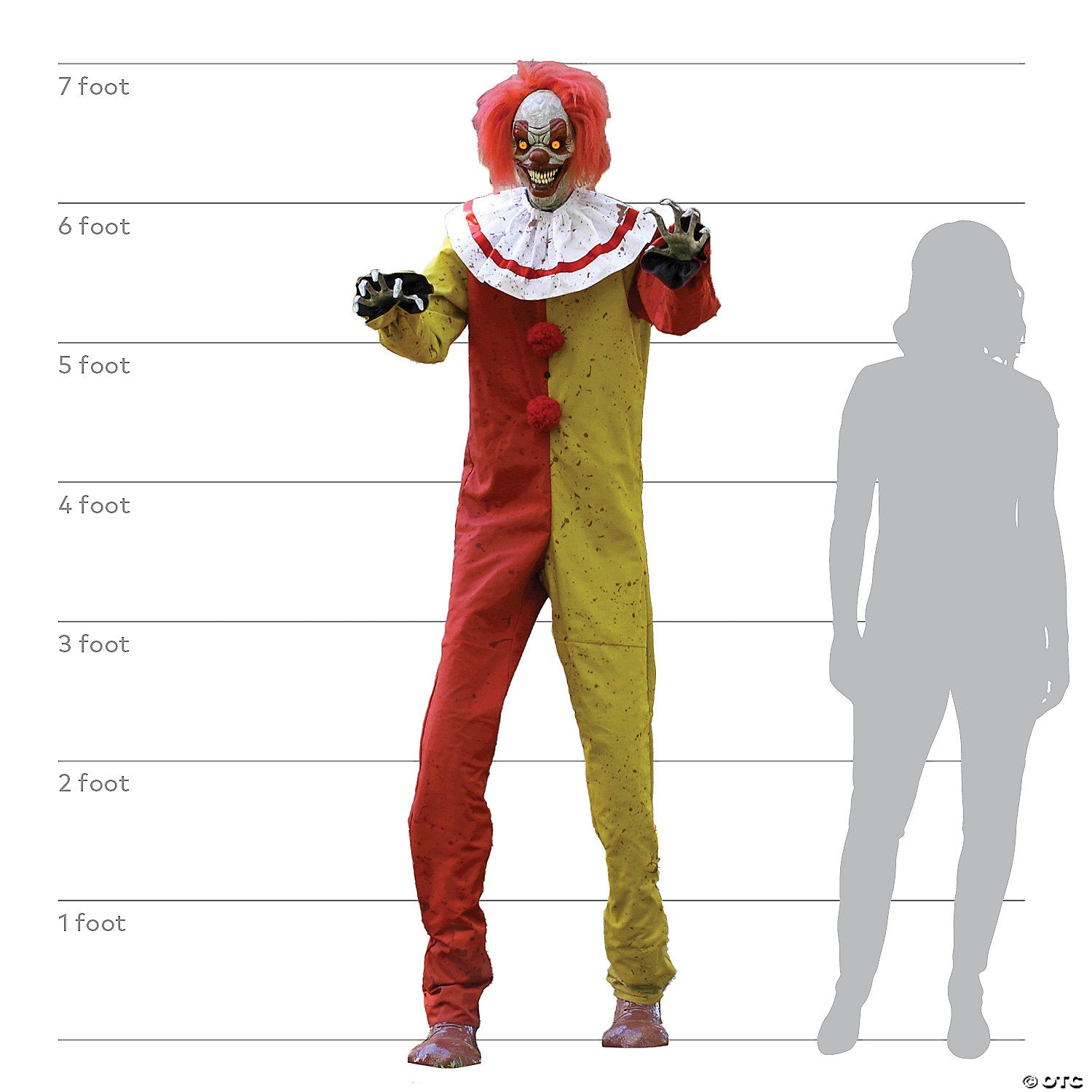7 pesky the clown animated halloween decoration~mr125065-a06
