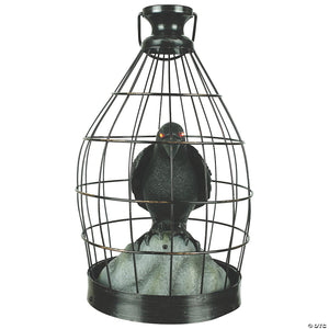 15 animated crow in cage~ss50448g