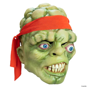 adults toxic crusaders& 8482 glow in the dark toxie vinyl overhead mask one size~mattte106-a02