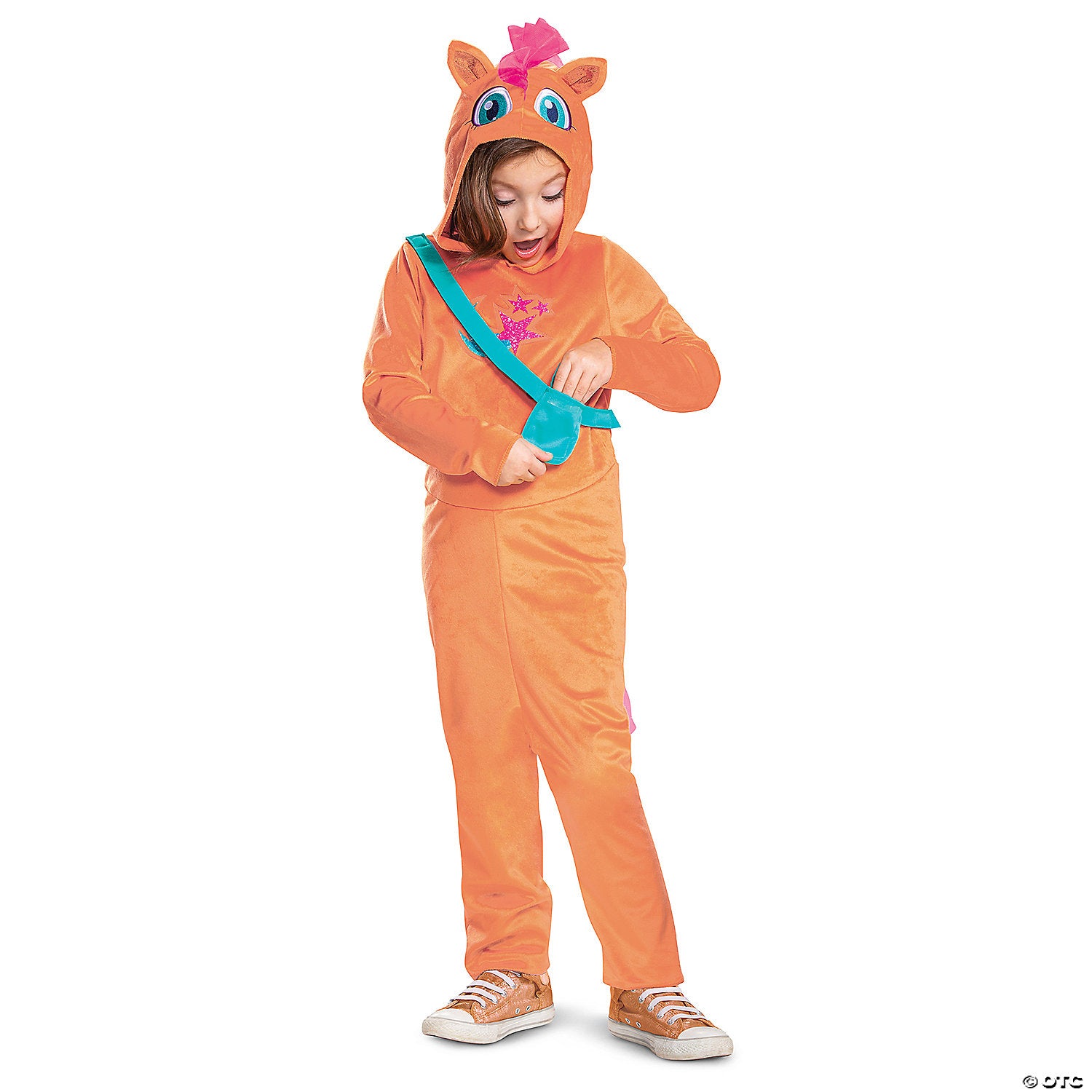 kids my little pony& 8482 sunny starscout hooded jumpsuit costume medium 7 8~dg119759k