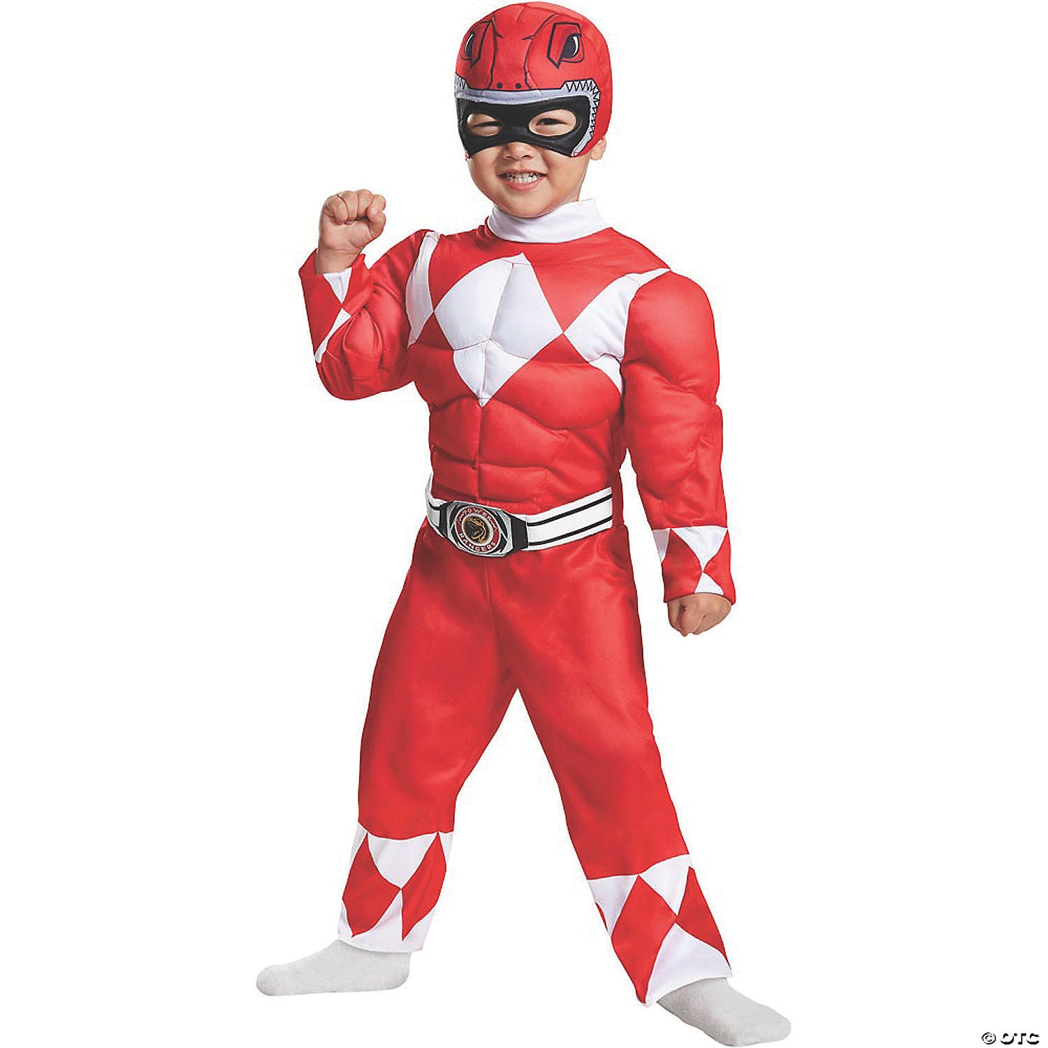 toddler boy& 8217 s muscle chest power rangers& 8482 red ranger costume 3t 4t~dg67368m-a01