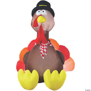 72 blow up inflatable turkey with lights outdoor yard decoration~ss25663g