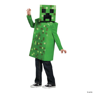 kids classic minecraft creeper costume medium~dg65642k