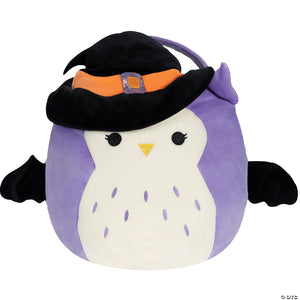 squishmallows& 8482 holly owl treat pail~jwc1247