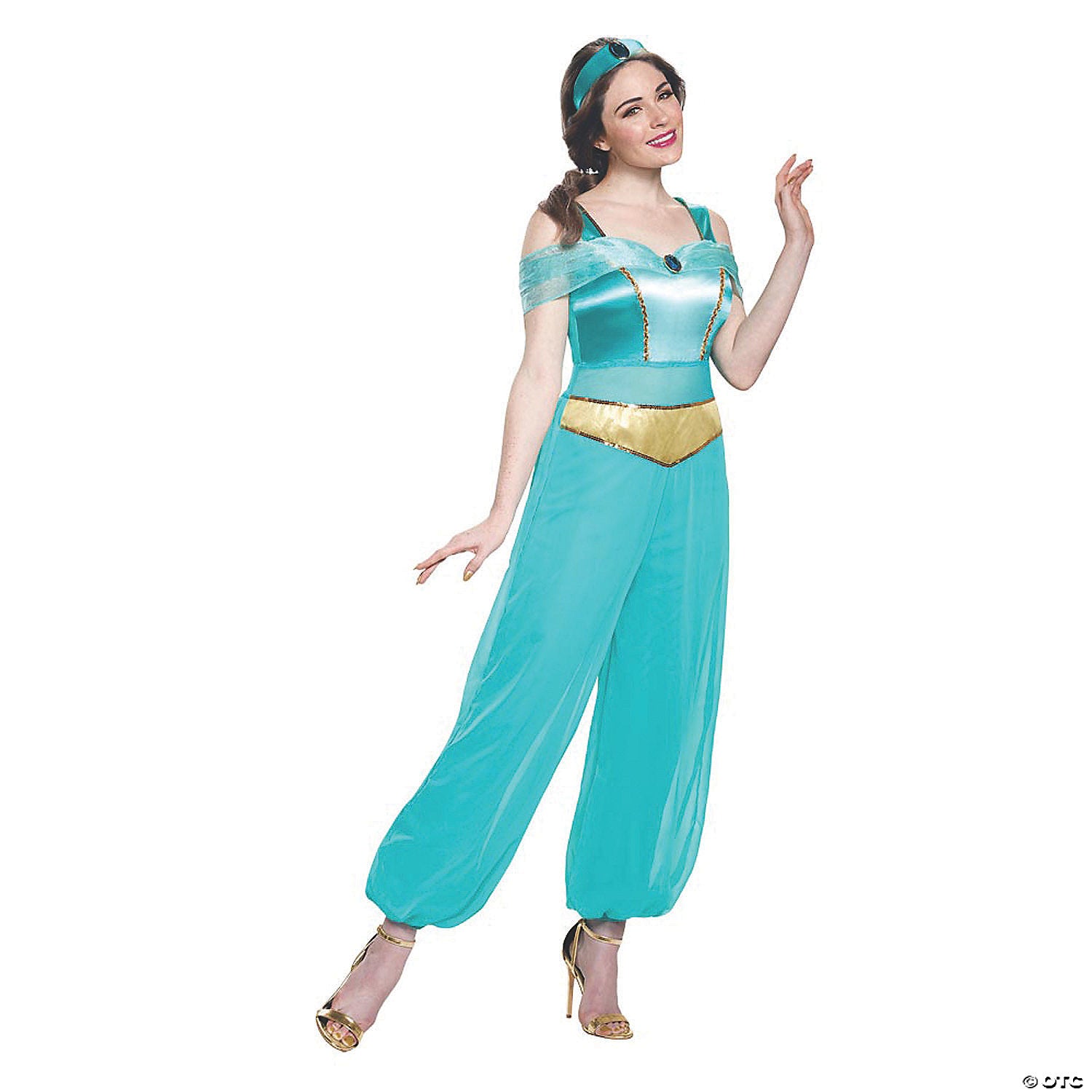 women s deluxe aladdin& 8482 jasmine costume medium~dg21417b-a01