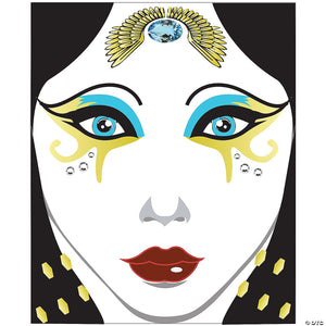 egyptian face decal~glha9216