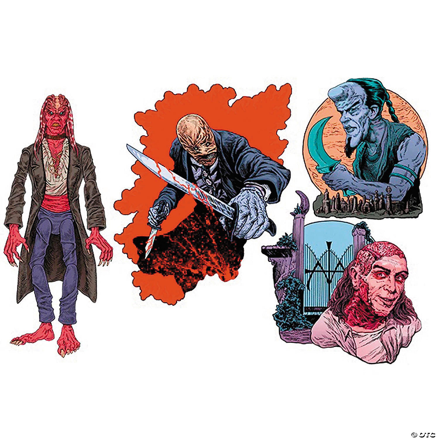 4 pc clive barker& 8217 s nightbreed collection 2 wall decorations~madnsc101