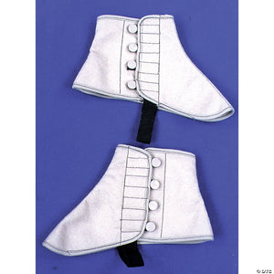 adult gray felt spats~bb96sm