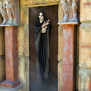 4 hanging animated singing reaper with guitar halloween decoration~atc00068-a01
