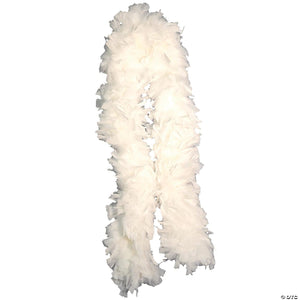 white turkey feather deluxe boa~bb35wt