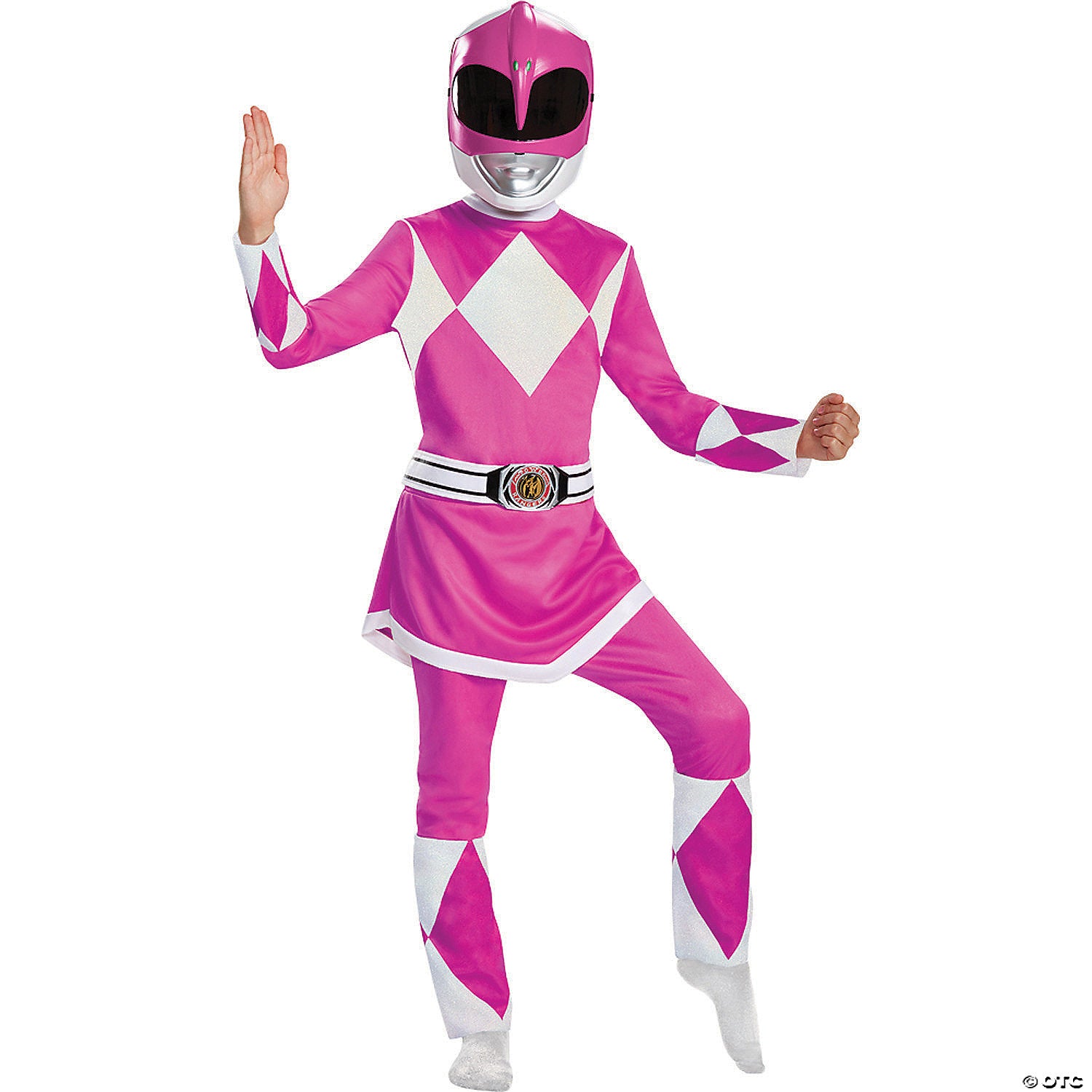 girl s deluxe mighty morphin pink power ranger costume small~dg67409l-a01