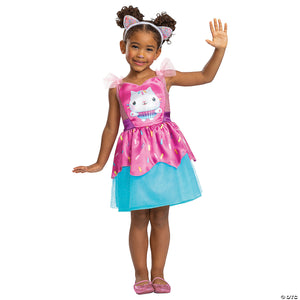 toddler classic gabby s dollhouse cakey cat costume medium~dg125199m-a01