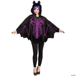 adults hooded bat poncho~fw90573b-a01
