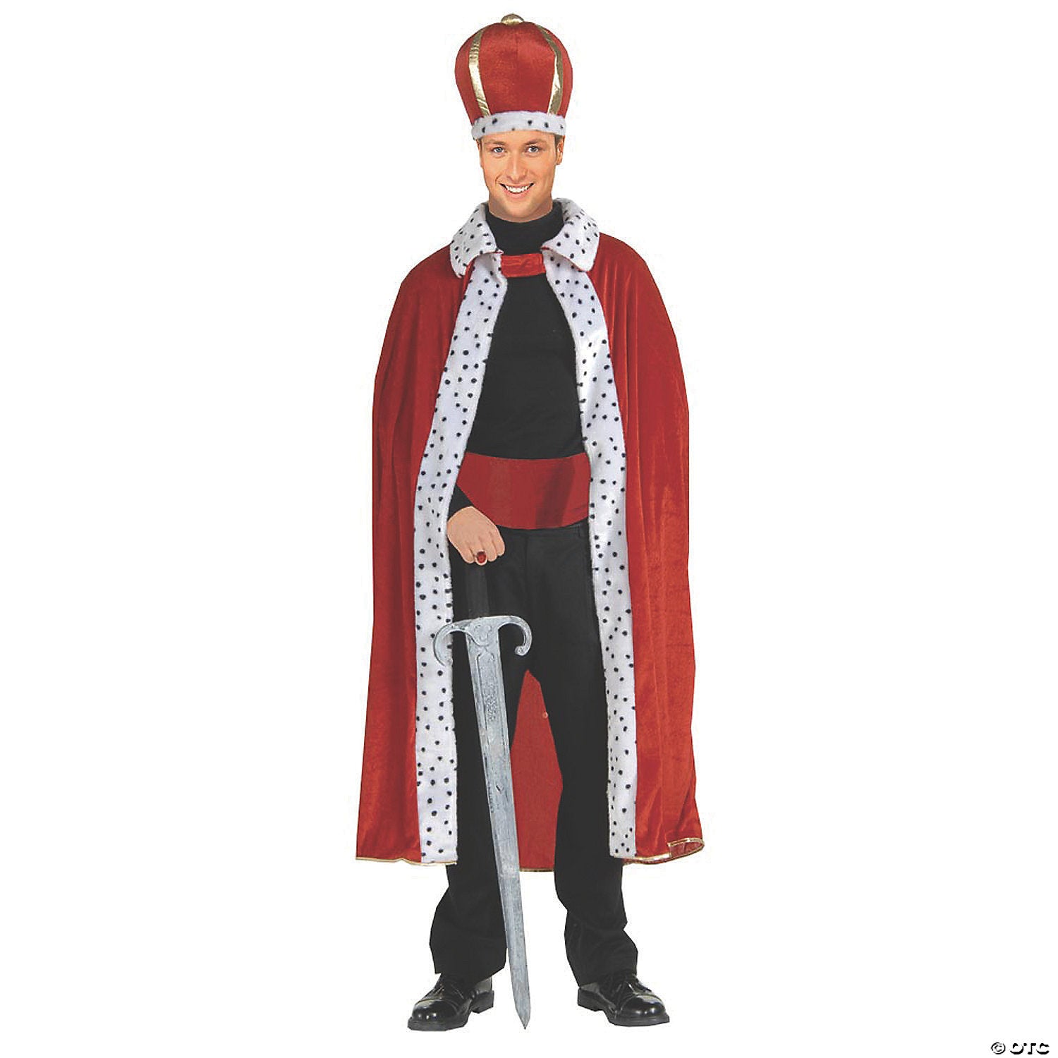men s robe and crown king costume~fm61299