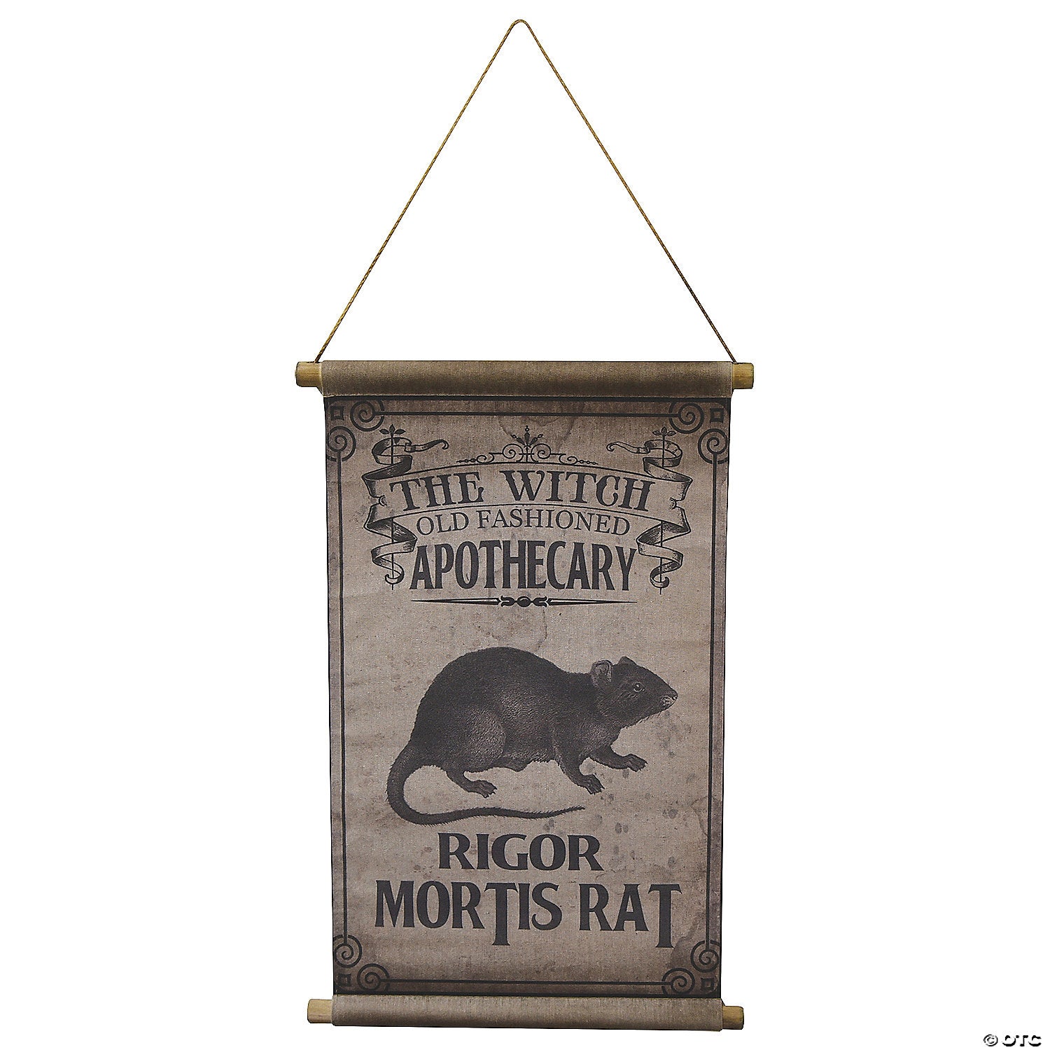 26 rigor mortis rat canvas hanging sign halloween decoration~ss45978