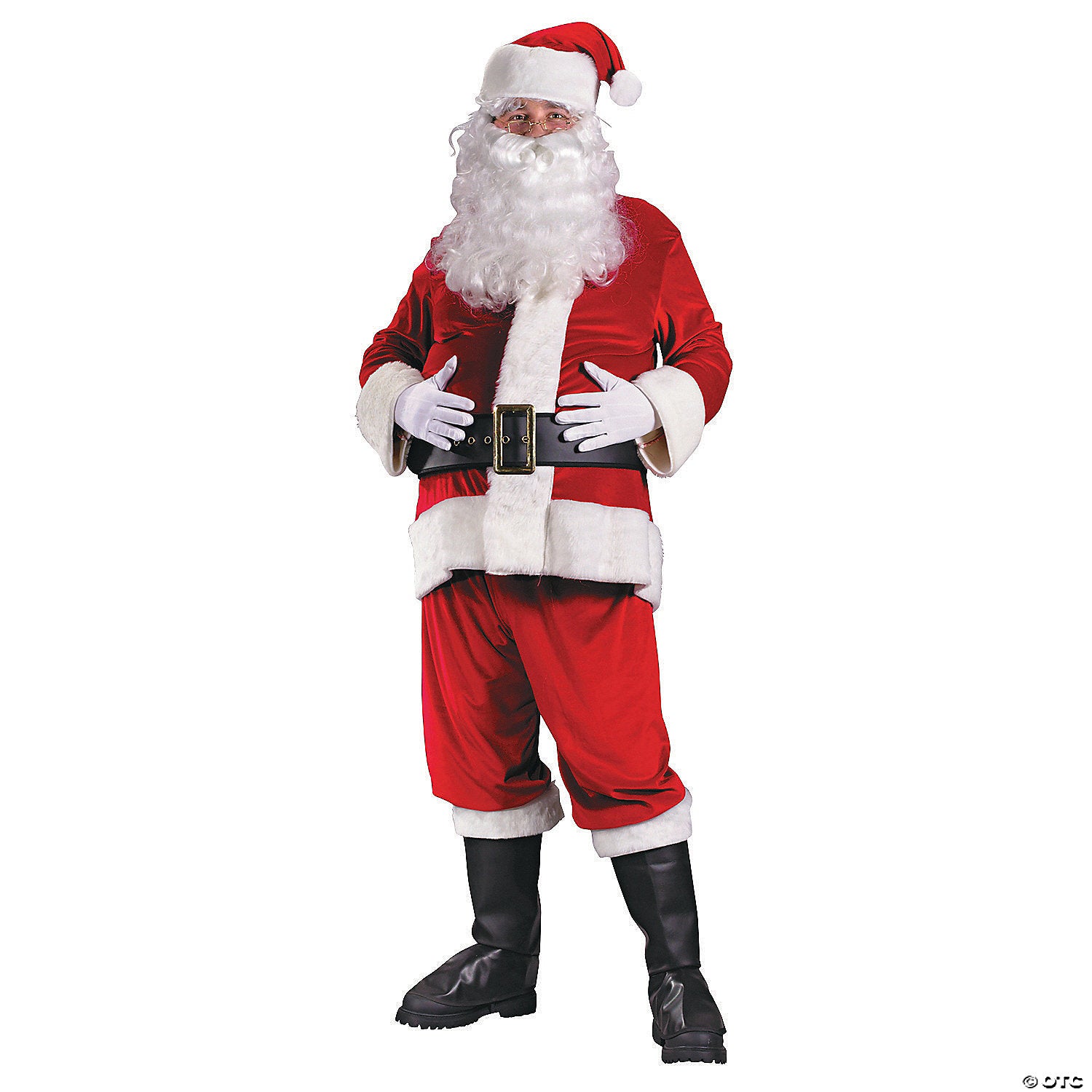 men s rich velvet santa suit costume large~fw7501