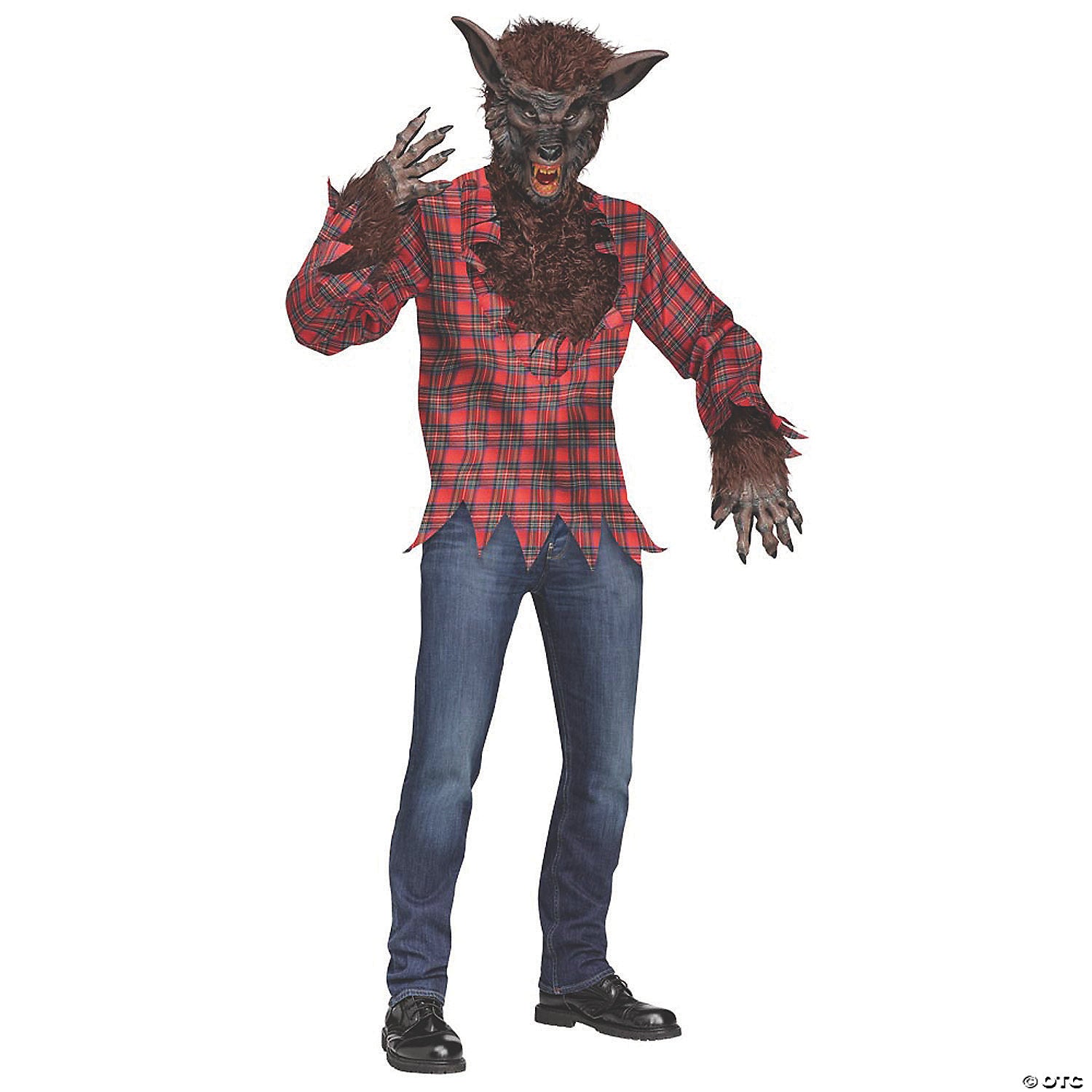men s brown werewolf costume standard~fw5409br