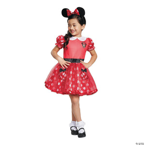 toddler girl& 8217 s red minnie mouse& 8482 costume dress 3t 4t~dg11981m