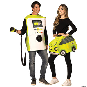 adults electric car & charger couples costume~gcr1320-a01