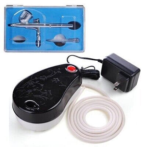 0.3 mm Mini Airbrush Kit Air Compressor Dual Action Gravity Feed Tattoo Nail Art - Trend Times Toy Stores