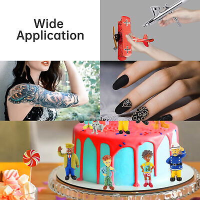 0.3 mm Mini Airbrush Kit w/ Air Compressor Dual-Action Gravity Feed Tattoo Nail - Trend Times Toy Stores
