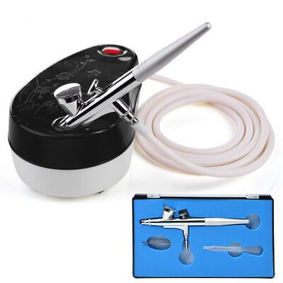 0.4 mm Mini Airbrush Kit Air Compressor Single Action Gravity Feed Tattoo Nail - Trend Times Toy Stores