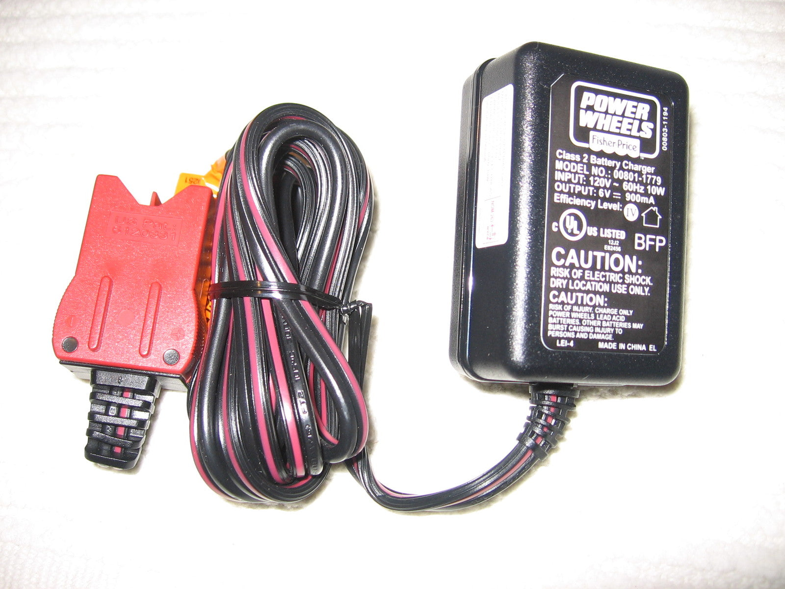 6 Volt Charger for Power Wheels by Fisher-Price - New Replacement Adapter Trend Times 0