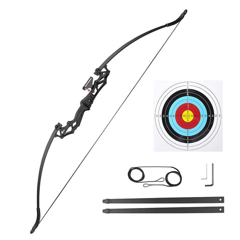 Recurve Bow Kit Longbow Right Hand 53in 40lbs