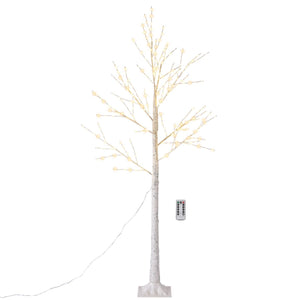 1/2/4 Pack 6 Ft Lighted Birch Tree 305 LED Battery Operated Christmas Dcor 1pcs - Trend Times Toy Stores