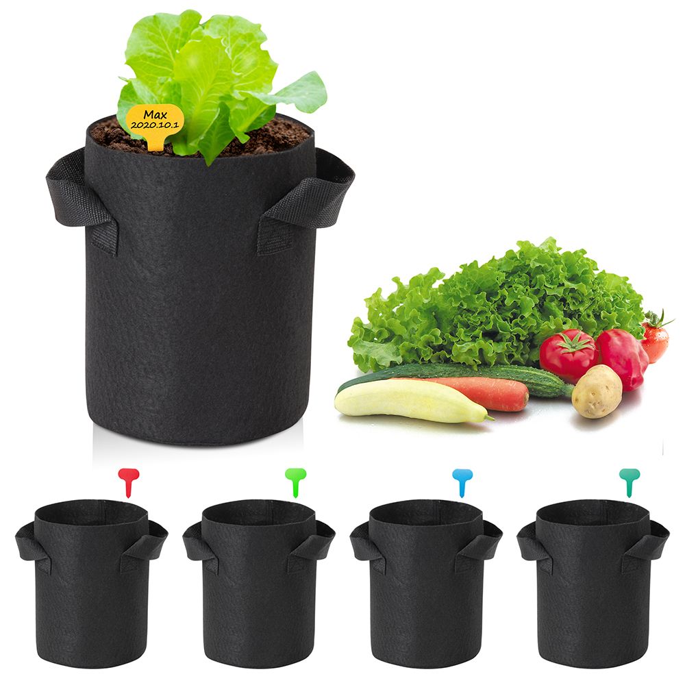 1-25 Gallon Grow Bags Garden Fabric Pot Container Non-Woven Aeration Plant 1 Gallon-5 Packs - Trend Times Toy Stores