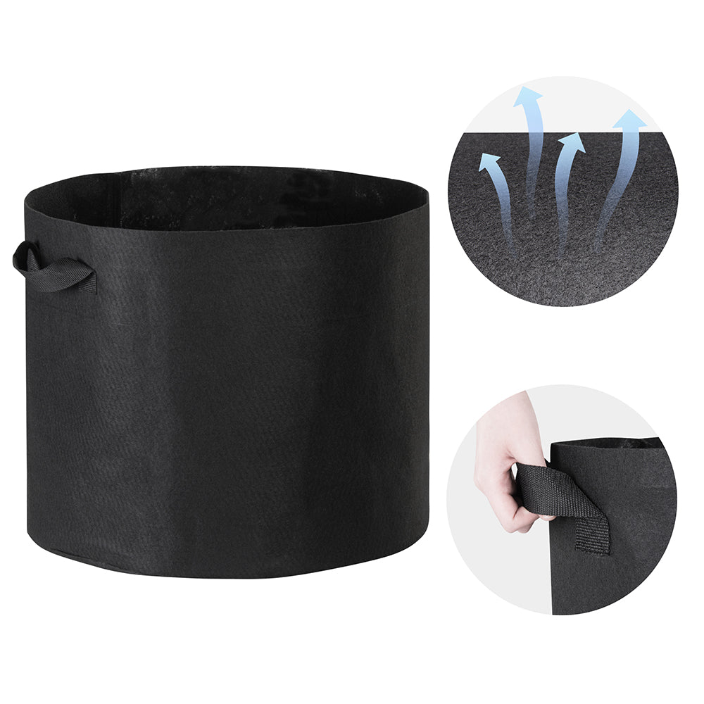 1-25 Gallon Grow Bags Garden Fabric Pot Container Non-Woven Aeration Plant 20 Gallon-5 Packs - Trend Times Toy Stores
