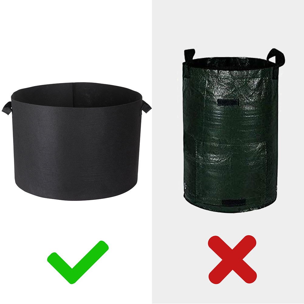 1-25 Gallon Grow Bags Garden Fabric Pot Container Non-Woven Aeration Plant 25 Gallon-5 Packs - Trend Times Toy Stores
