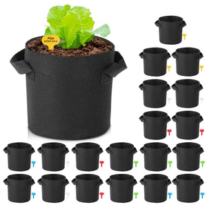 1-25 Gallon Grow Bags Garden Fabric Pot Container Non-Woven Aeration Plant 2 Gallon-20 Packs - Trend Times Toy Stores
