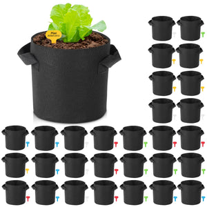 1-25 Gallon Grow Bags Garden Fabric Pot Container Non-Woven Aeration Plant 2 Gallon-30 Packs - Trend Times Toy Stores