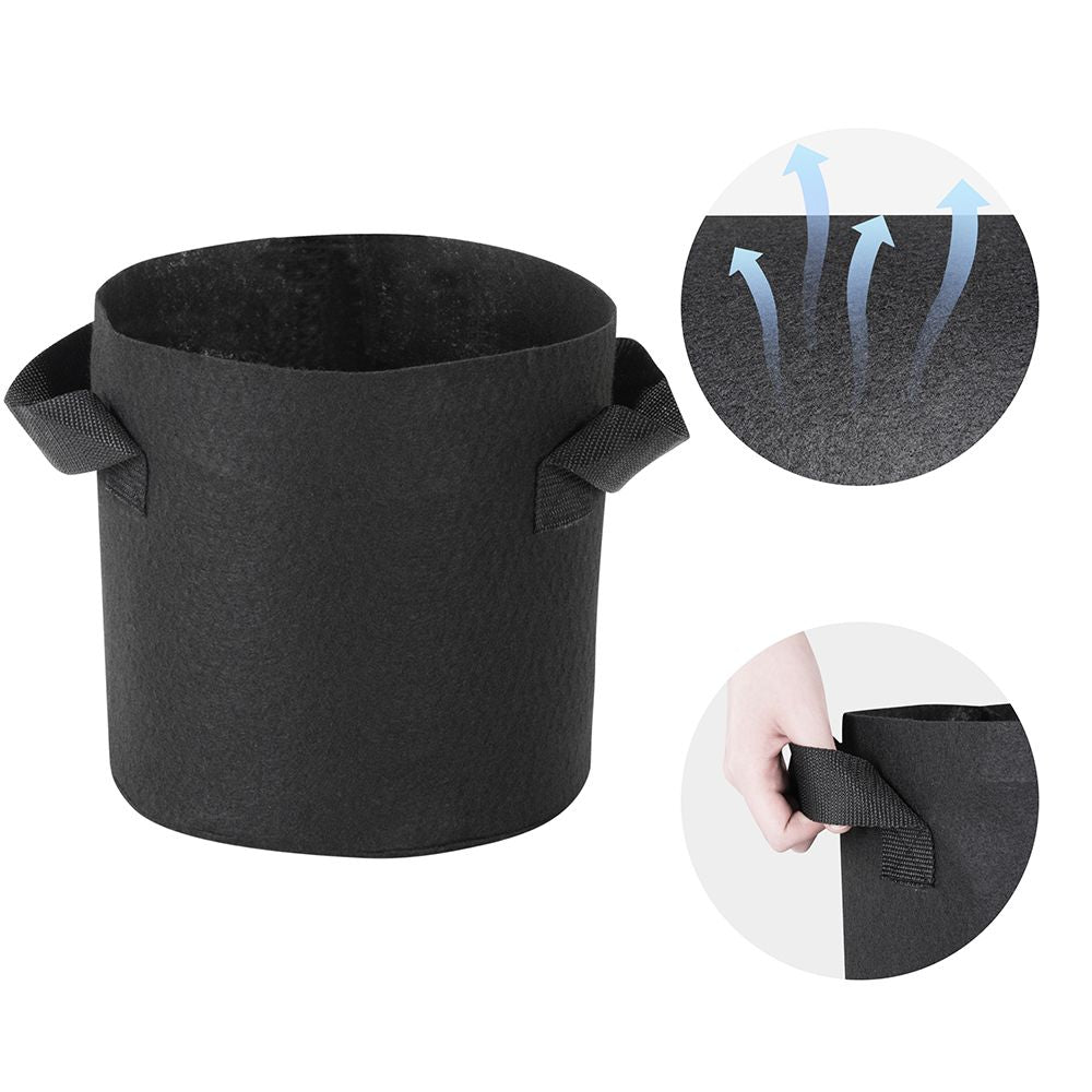 1-25 Gallon Grow Bags Garden Fabric Pot Container Non-Woven Aeration Plant 2 Gallon-5 Packs - Trend Times Toy Stores