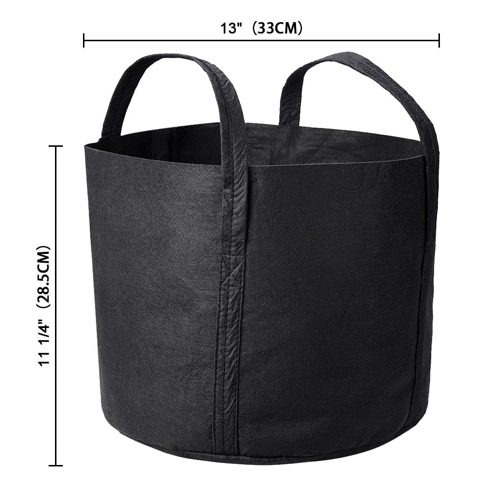 1-25 Gallon Grow Bags Garden Fabric Pot Container Non-Woven Aeration Plant 7 Gallon-5 Packs - Trend Times Toy Stores