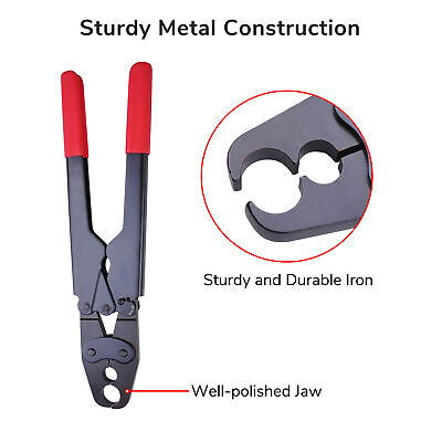 1/2" 3/4" PEX Pipe Crimper Copper Crimp Ring Clamps Cinch Tool Go/no Go Gauge - Trend Times Toy Stores