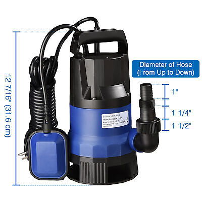 1/2 HP 2113GPH Submersible Water Pump Swimming Pool Dirty Flood Clean Pond 400W - Trend Times Toy Stores