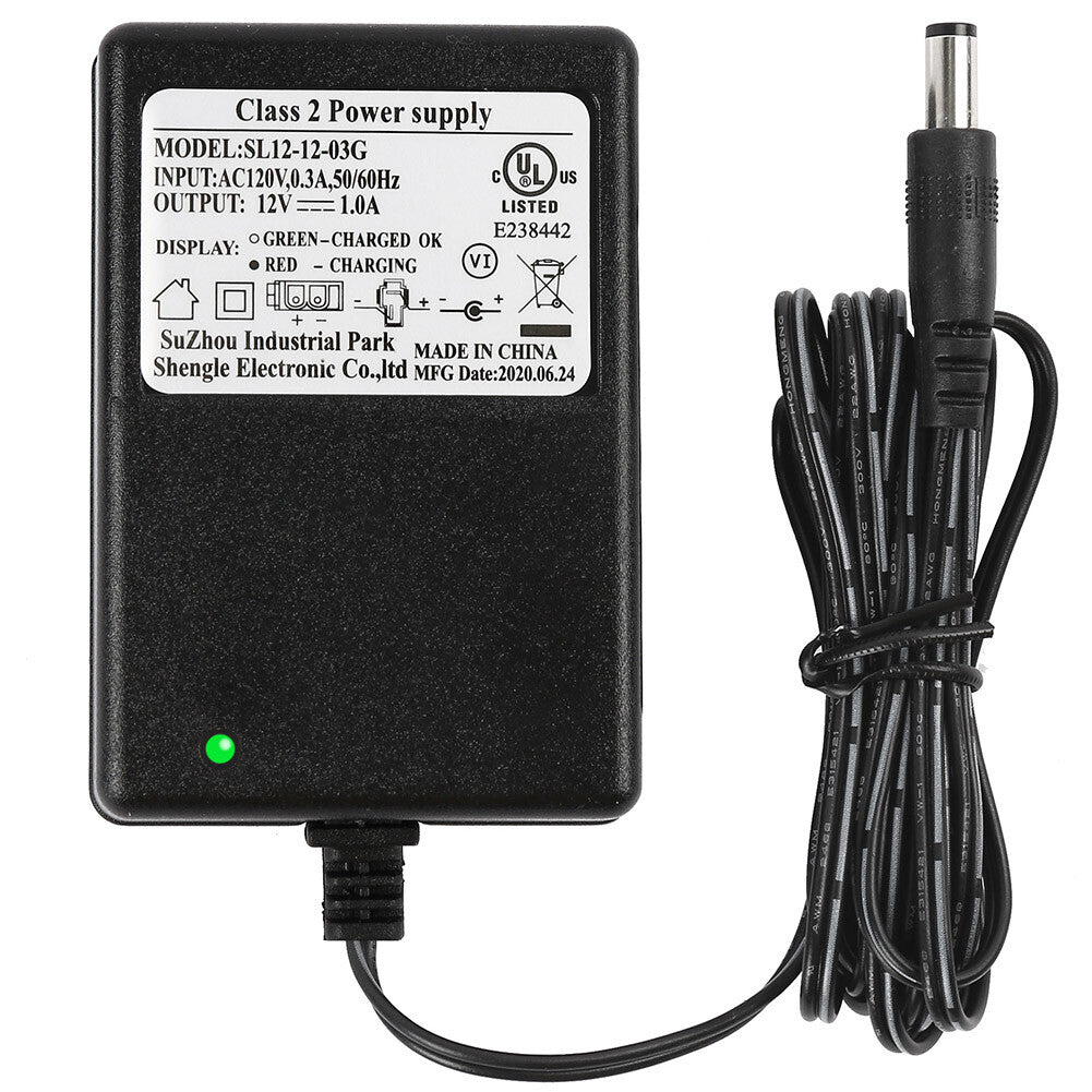 1 or 2 Pack 12V Battery Charger and Power Supply for Kids Ride-On Cars and SUVs Trend Times 10