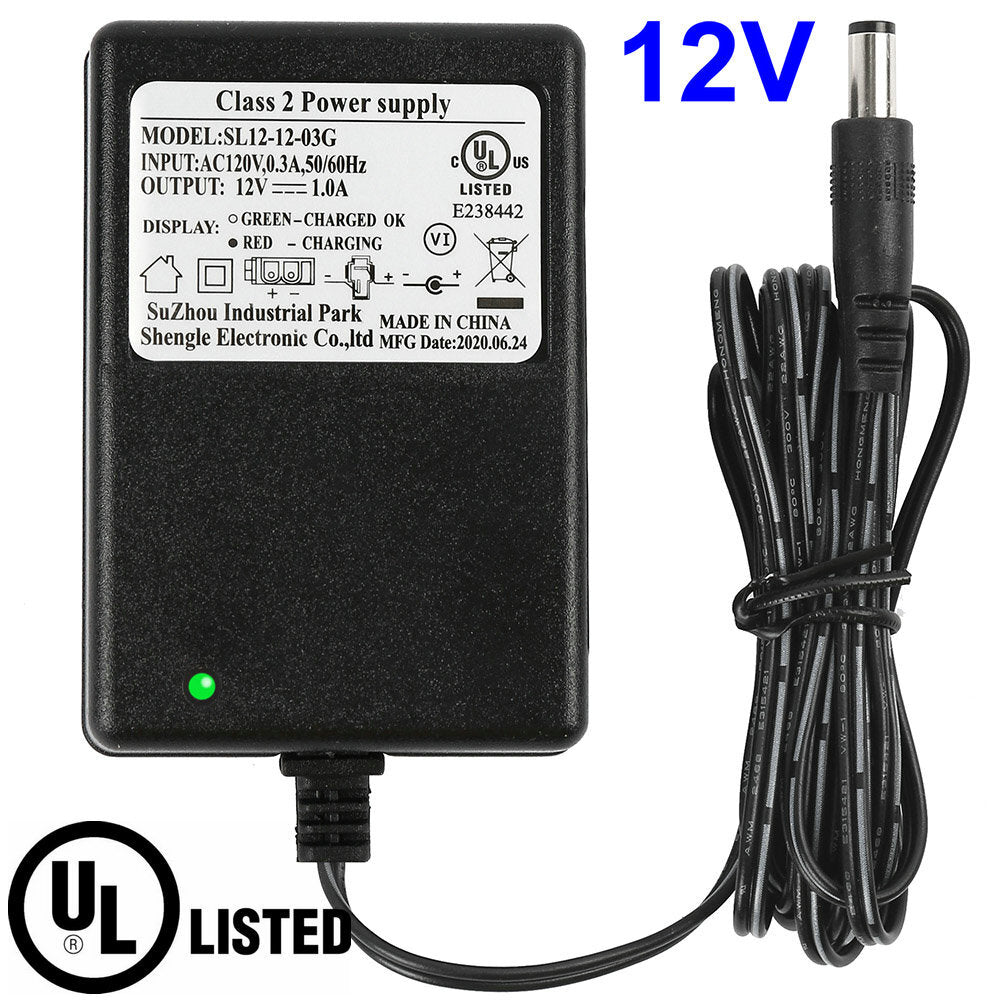 1 or 2 Pack 12V Battery Charger and Power Supply for Kids Ride-On Cars and SUVs Trend Times 3