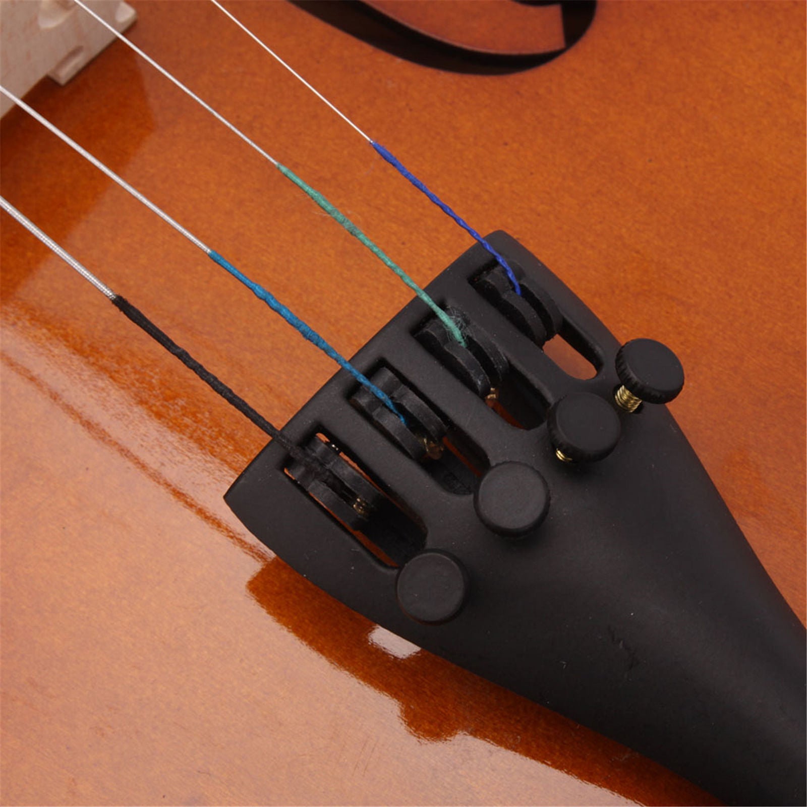 1/4 Size Beginner Violin Set Natural Solid Wood with Bow Rosin and Case Trend Times 8