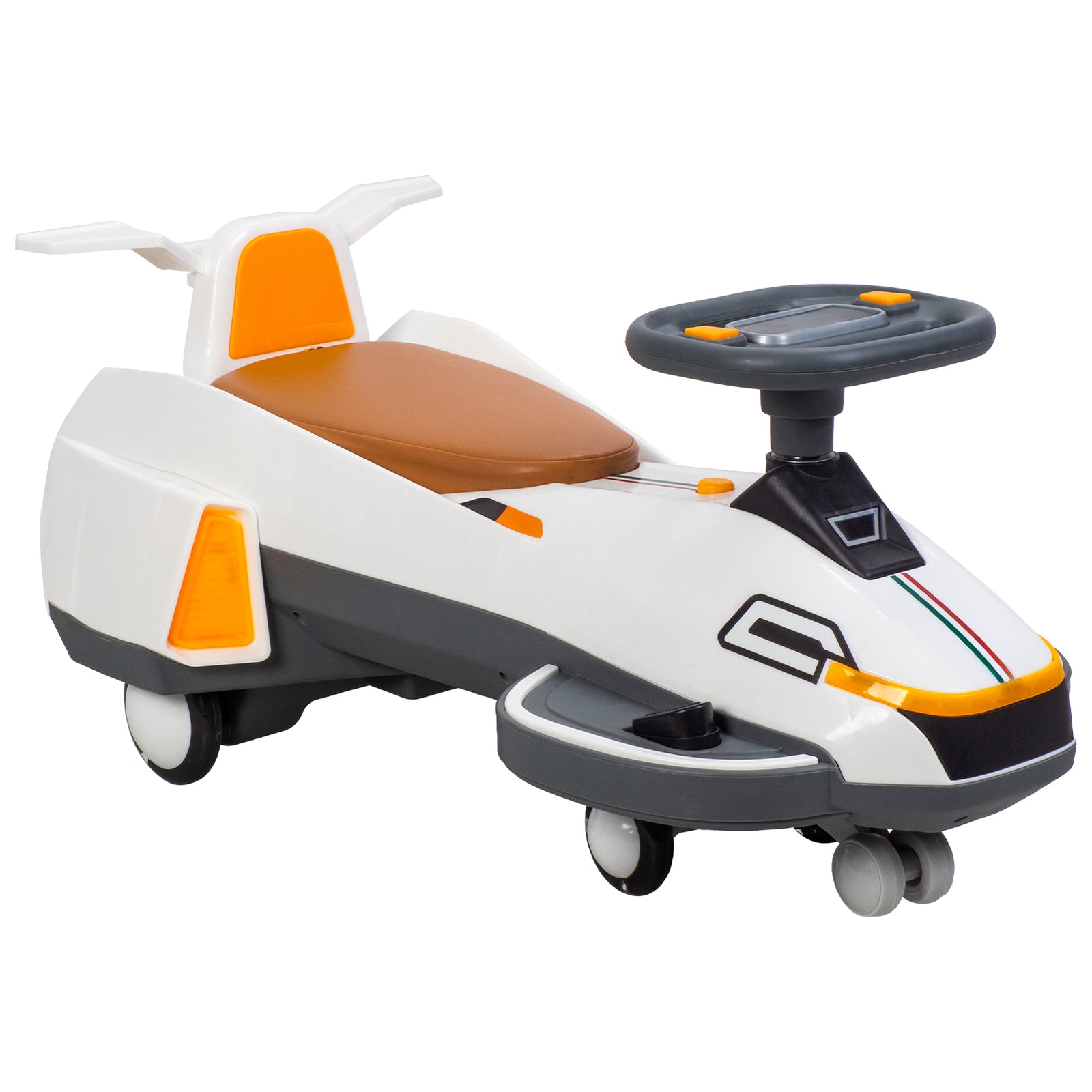 Electric Twist Car for Kids 1-6 Years with Lights, Music, Helmet, and Anti-Roll Safety Features Trend Times 4