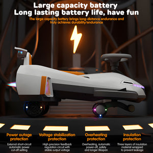 Electric Twist Car for Kids 1-6 Years with Lights, Music, Helmet, and Anti-Roll Safety Features Trend Times 8
