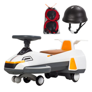Electric Twist Car for Kids 1-6 Years with Lights, Music, Helmet, and Anti-Roll Safety Features Trend Times Variant 0