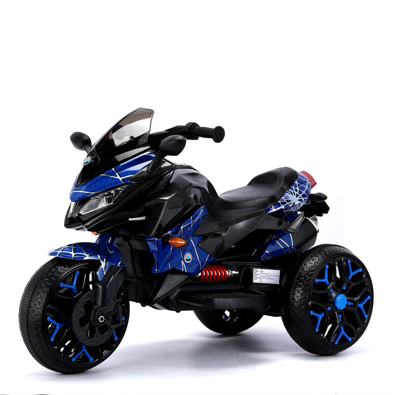 12V Electric 3-Wheel Ride-On Motorcycle for Kids Ages 3-6 with Adjustable Speed 1.8-3.2 MPH Trend Times 3