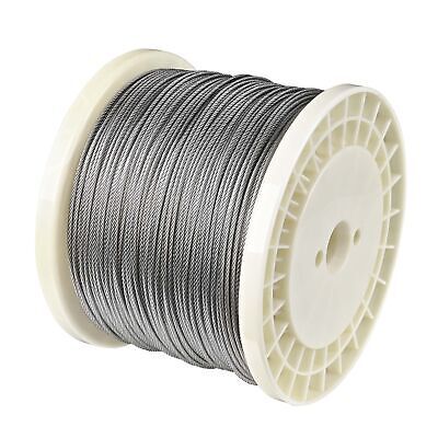 1/8" T316 Stainless Steel Cable Wire Rope 7x7 Aircraft Strand Coil Reel 1000 Ft - Trend Times Toy Stores
