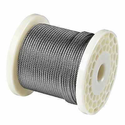 1/8" T316 Stainless Steel Cable Wire Rope 7x7 Aircraft Strand Coil & Reel 150 Ft - Trend Times Toy Stores