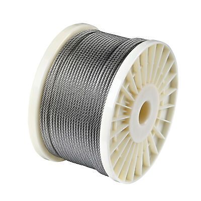 1/8" T316 Stainless Steel Cable Wire Rope 7x7 Aircraft Strand Coil & Reel 400 Ft - Trend Times Toy Stores